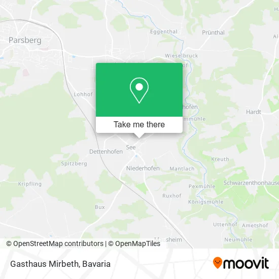 Gasthaus Mirbeth map