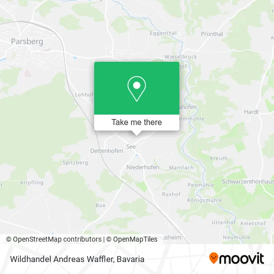 Wildhandel Andreas Waffler map