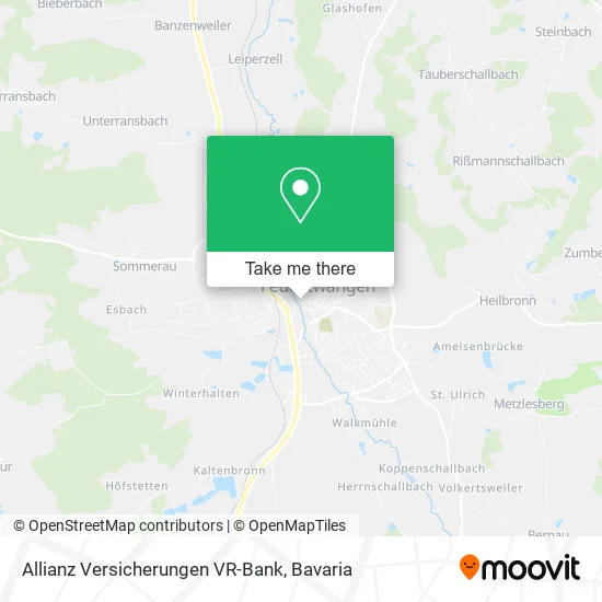 Карта Allianz Versicherungen VR-Bank