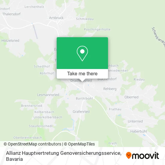Карта Allianz Hauptvertretung Genoversicherungsservice