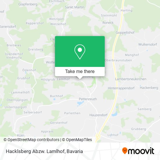 Hacklsberg Abzw. Lamlhof map