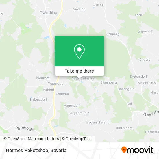 Карта Hermes PaketShop