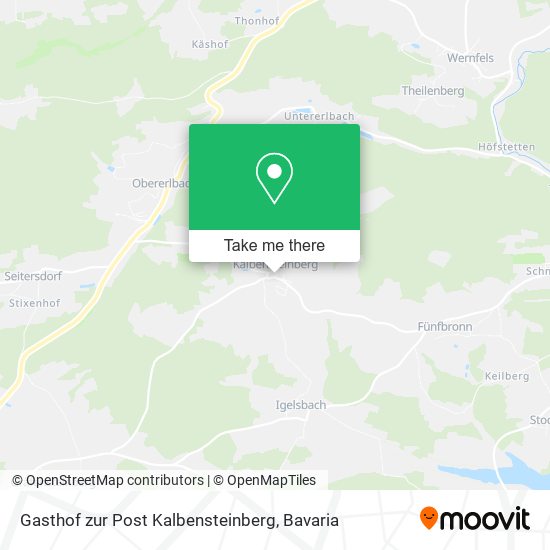 Gasthof zur Post Kalbensteinberg map