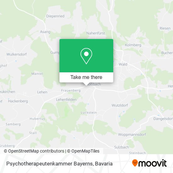 Psychotherapeutenkammer Bayerns map
