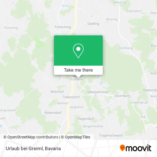 Карта Urlaub bei Greiml