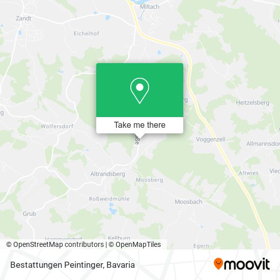 Bestattungen Peintinger map