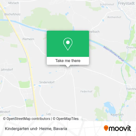 Карта Kindergarten und- Heime