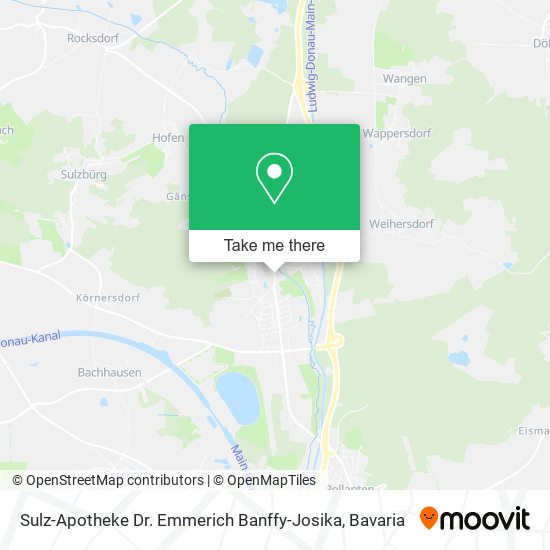 Sulz-Apotheke Dr. Emmerich Banffy-Josika map