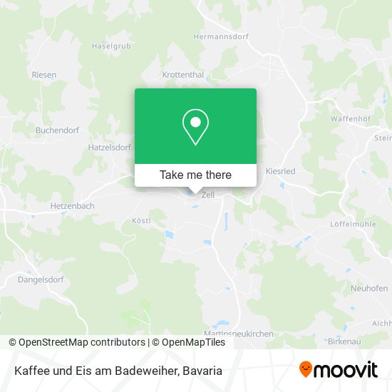 Kaffee und Eis am Badeweiher map