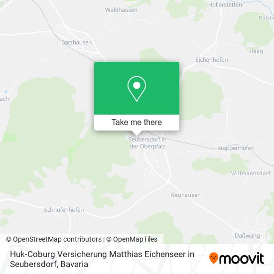 Huk-Coburg Versicherung Matthias Eichenseer in Seubersdorf map