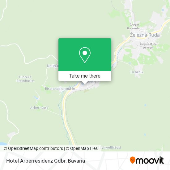 Hotel Arberresidenz Gdbr map