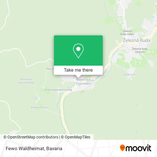 Карта Fewo Waldheimat