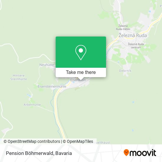 Pension Böhmerwald map