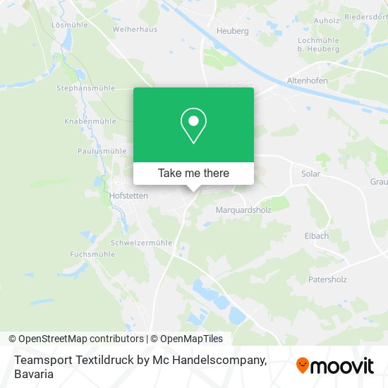 Teamsport Textildruck by Mc Handelscompany map