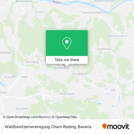 Карта Waldbesitzervereinigung Cham-Roding