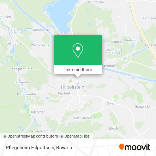 Pflegeheim Hilpoltsein map