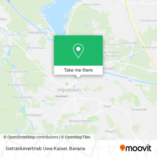Карта Getränkevertrieb Uwe Kaiser