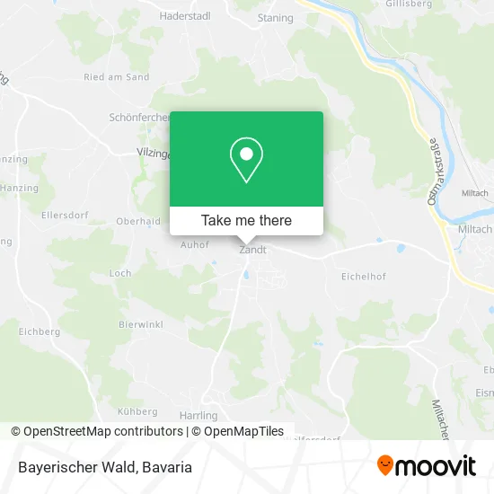 Bayerischer Wald map