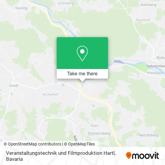 Карта Veranstaltungstechnik und Filmproduktion Hartl