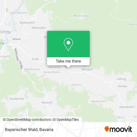 Карта Bayerischer Wald