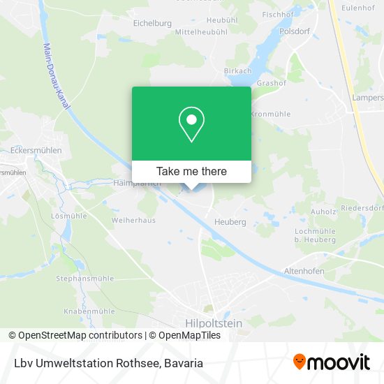 Lbv Umweltstation Rothsee map