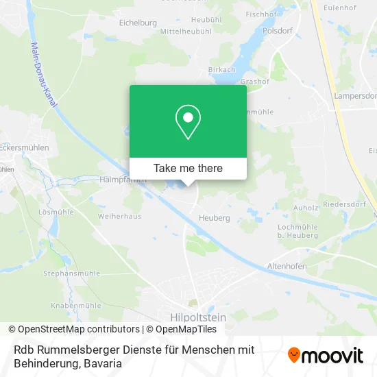 Карта Rdb Rummelsberger Dienste für Menschen mit Behinderung