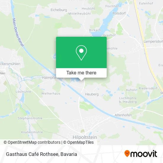 Карта Gasthaus Café Rothsee