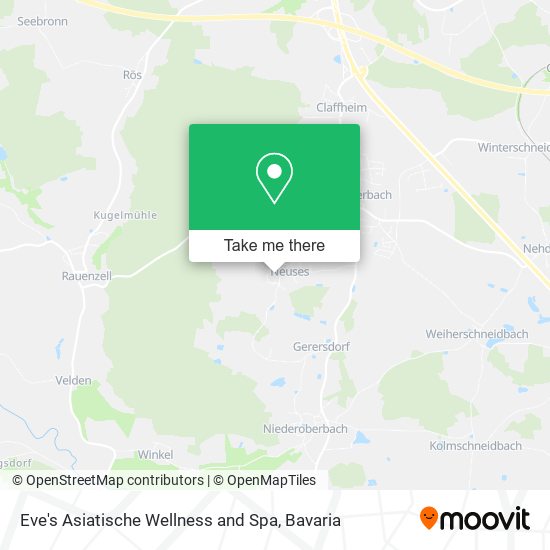 Eve's Asiatische Wellness and Spa map