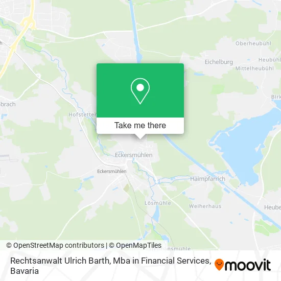Карта Rechtsanwalt Ulrich Barth, Mba in Financial Services