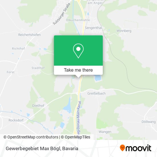 Gewerbegebiet Max Bögl map