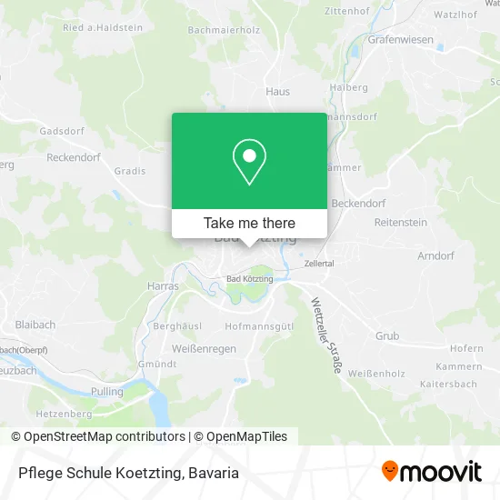 Карта Pflege Schule Koetzting