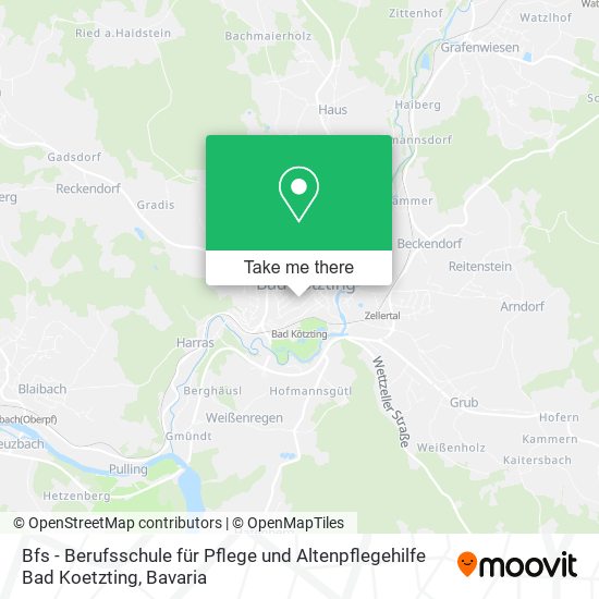 Bfs - Berufsschule für Pflege und Altenpflegehilfe Bad Koetzting map