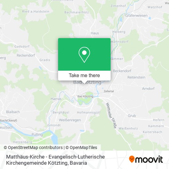 Matthäus-Kirche - Evangelisch-Lutherische Kirchengemeinde Kötzting map