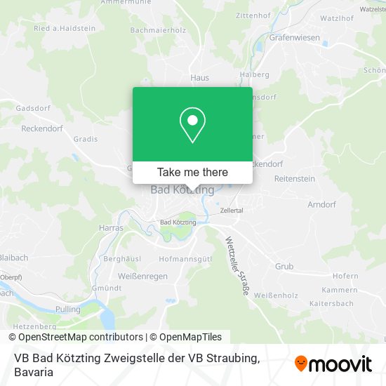 VB Bad Kötzting Zweigstelle der VB Straubing map