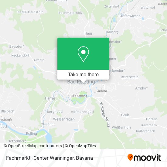 Fachmarkt -Center Wanninger map