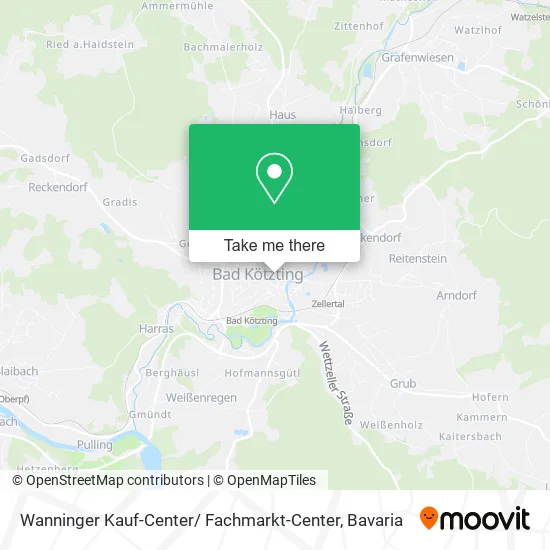 Карта Wanninger Kauf-Center/ Fachmarkt-Center