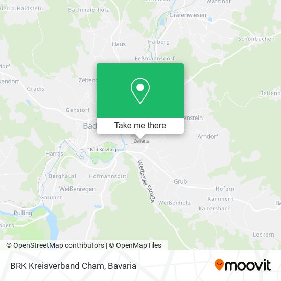 BRK Kreisverband Cham map