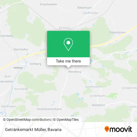 Карта Getränkemarkt Müller