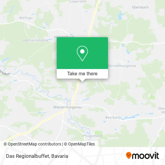 Карта Das Regionalbuffet