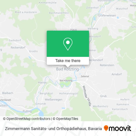Zimmermann Sanitäts- und Orthopädiehaus map