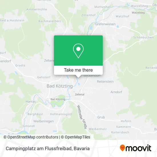 Карта Campingplatz am Flussfreibad
