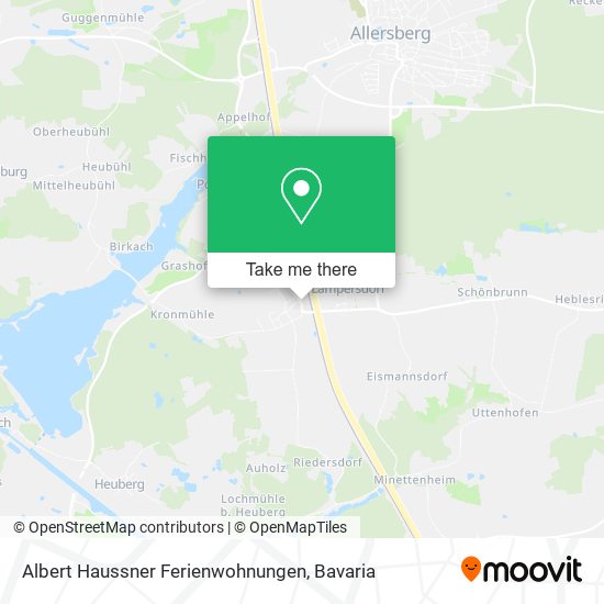 Albert Haussner Ferienwohnungen map