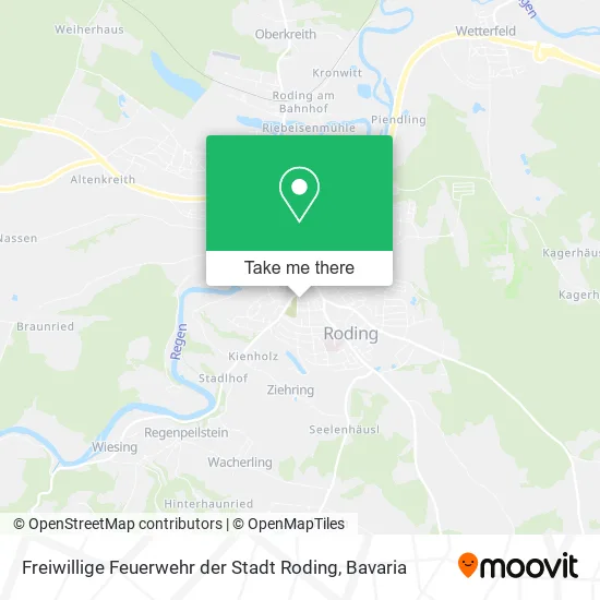 Карта Freiwillige Feuerwehr der Stadt Roding