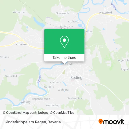 Карта Kinderkrippe am Regen