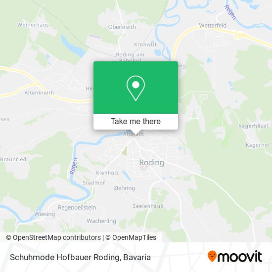 Schuhmode Hofbauer Roding map