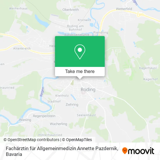 Карта Fachärztin für Allgemeinmedizin Annette Pazdernik