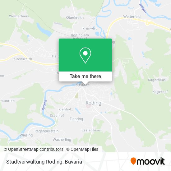 Stadtverwaltung Roding map