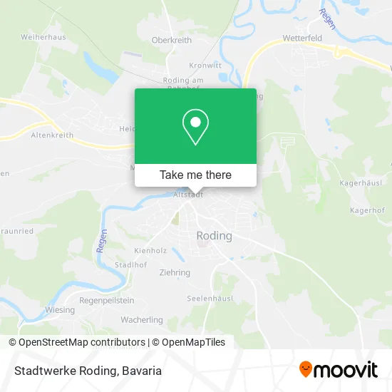 Карта Stadtwerke Roding