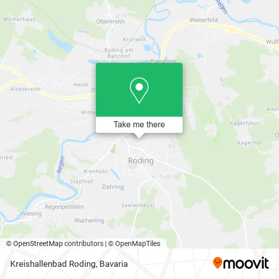 Карта Kreishallenbad Roding