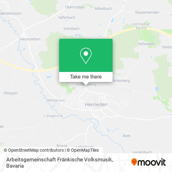 Arbeitsgemeinschaft Fränkische Volksmusik map